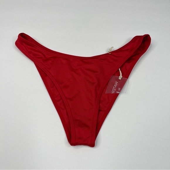 Kenny Flowers The Cali Sporty Bikini Bottoms Red Women's NWT - Picture 4 of 7